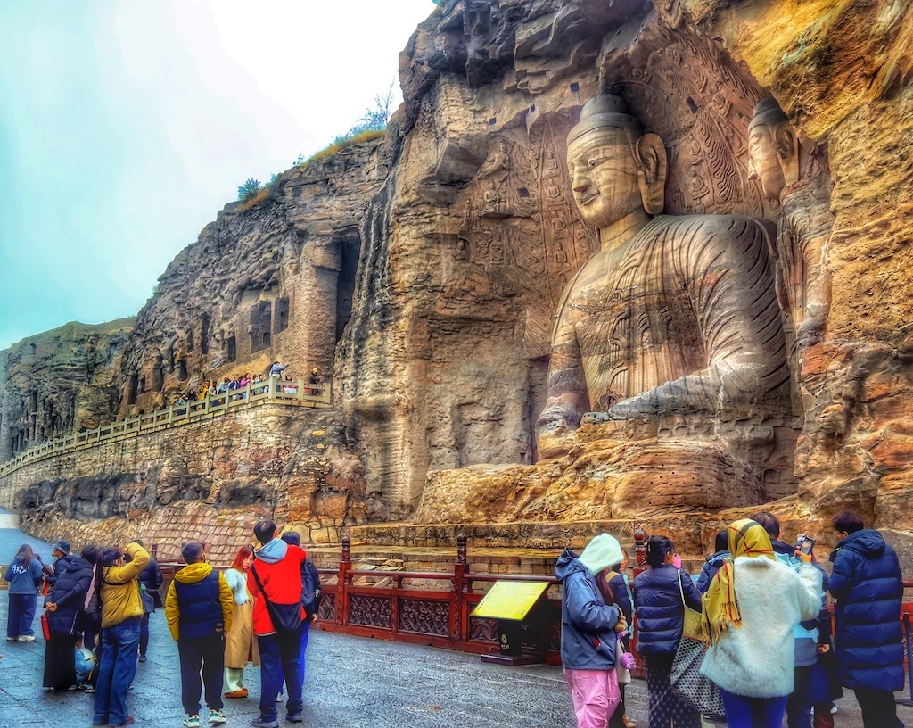 Giant Buddha at Yungang Grottoes in China