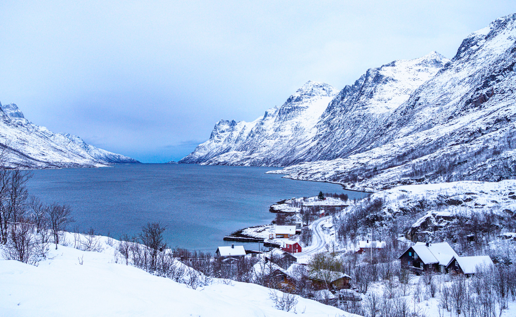 Fjord near Tromso, Norway by Richard Distlerath