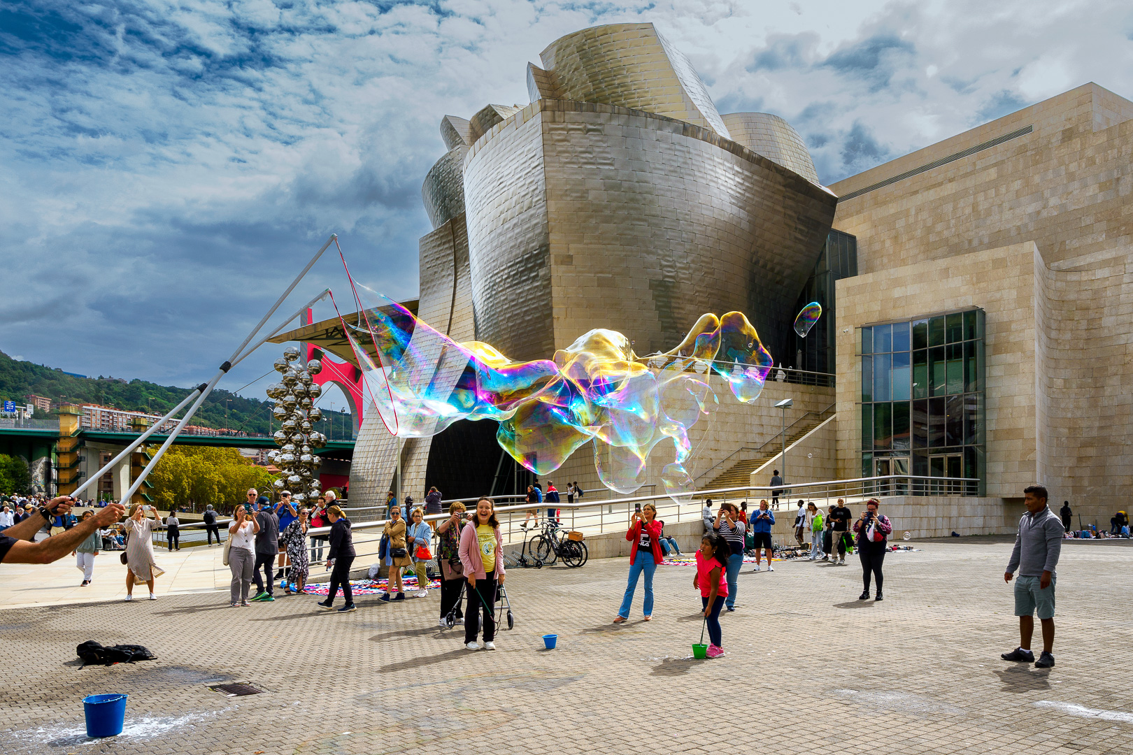 Bubbles at the Guggenheim by Richard Distlerath