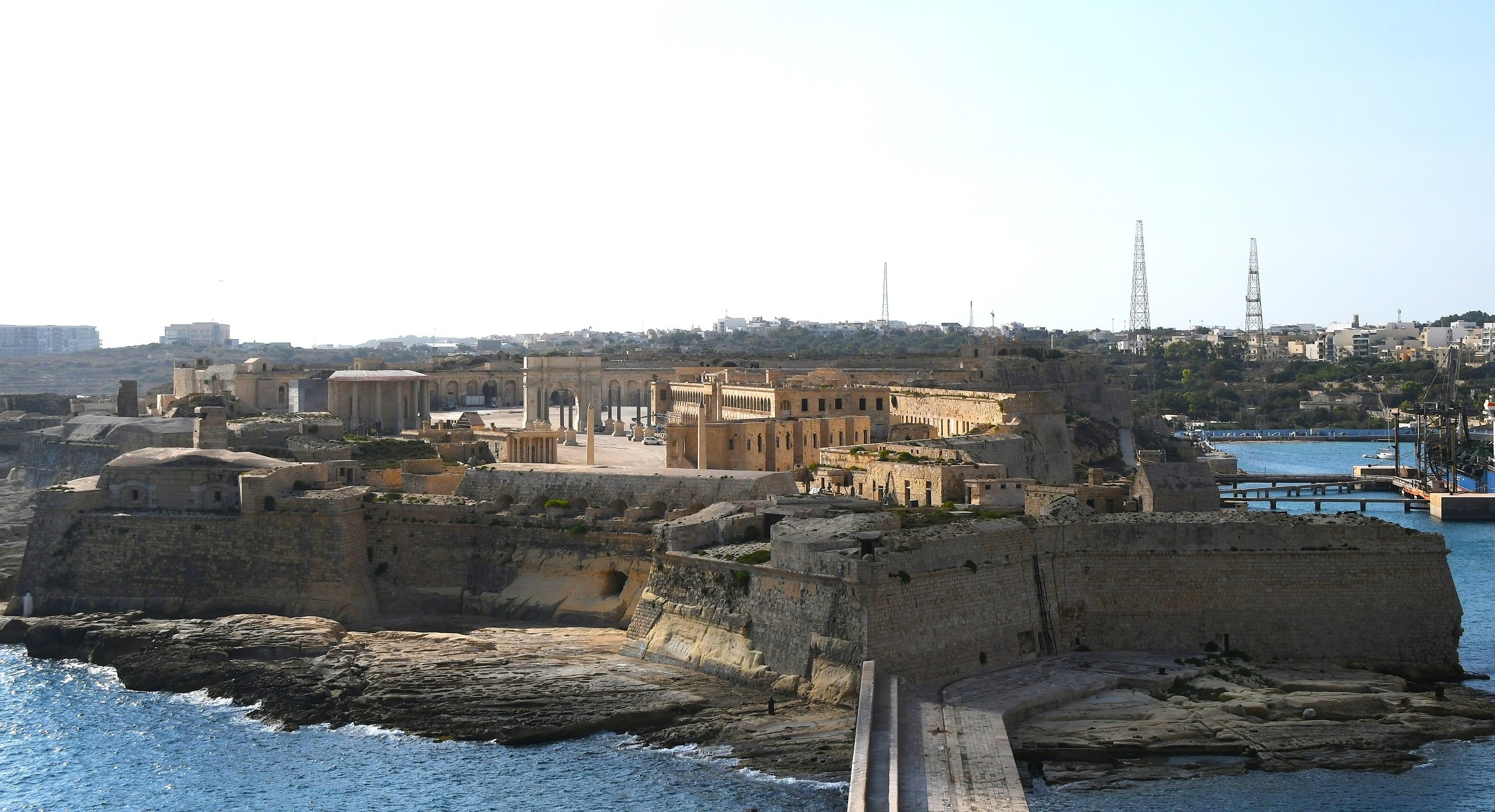 Ancient Ruins in Malta Harbor by Susan Lincke